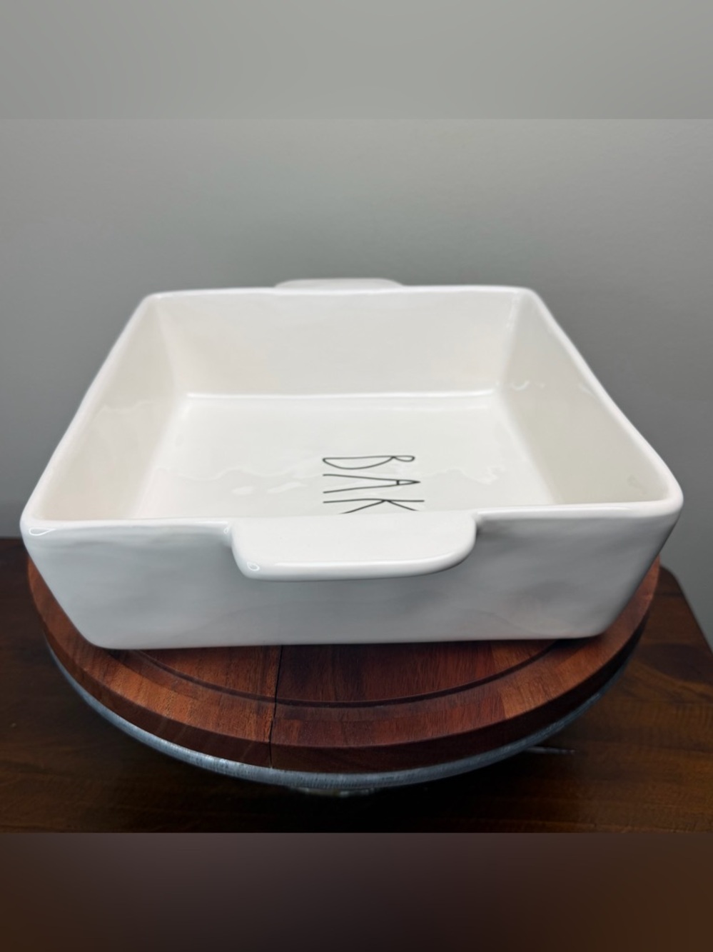 Rae Dunn BAKE square Baking Dish 8”x8” - Picture 3 of 6